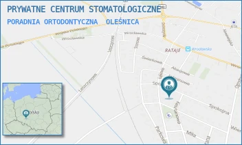 PORADNIA ORTODONTYCZNA - PRYWATNE CENTRUM STOMATOLOGICZNE - UL. SPOKOJNA 23,  OLEŚNICA