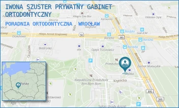 PORADNIA ORTODONTYCZNA - IWONA SZUSTER PRYWATNY GABINET ORTODONTYCZNY - UL. KRYNICKA 50,  WROCŁAW