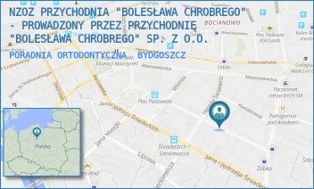PORADNIA ORTODONTYCZNA - NZOZ PRZYCHODNIA "BOLESŁAWA CHROBREGO" - PROWADZONY PRZEZ PRZYCHODNIĘ "BOLESŁAWA CHROBREGO" SP. Z O.O. - CHROBREGO 14,  BYDGOSZCZ