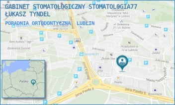 PORADNIA ORTODONTYCZNA - GABINET STOMATOLOGICZNY STOMATOLOGIA77 ŁUKASZ TYNDEL - JUTRZENKI 16/150A,  LUBLIN