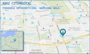 PORADNIA ORTODONTYCZNA - NZOZ CITIMEDICAL - MŁYNARSKA 26/28,  WARSZAWA WOLA