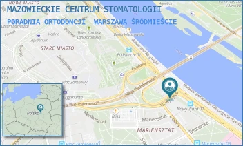 PORADNIA ORTODONCJI - MAZOWIECKIE CENTRUM STOMATOLOGII - NOWY ZJAZD 1,  WARSZAWA ŚRÓDMIEŚCIE