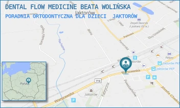 PORADNIA ORTODONTYCZNA DLA DZIECI - DENTAL FLOW MEDICINE BEATA WOLIŃSKA - WARSZAWSKA 3,  JAKTORÓW