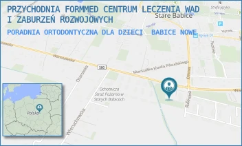 PORADNIA ORTODONTYCZNA DLA DZIECI - PRZYCHODNIA FORMMED CENTRUM LECZENIA WAD I ZABURZEŃ ROZWOJOWYCH - WARSZAWSKA 197D,  BABICE NOWE