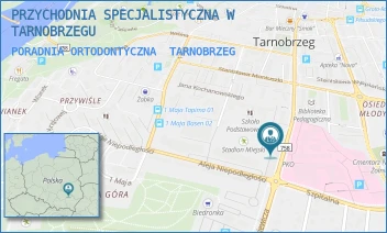 PORADNIA ORTODONTYCZNA - PRZYCHODNIA SPECJALISTYCZNA W TARNOBRZEGU - UL. ADAMA MICKIEWICZA 34,  TARNOBRZEG