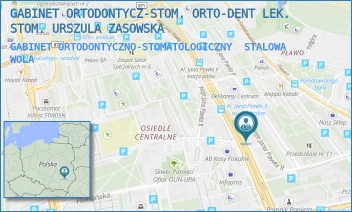 GABINET ORTODONTYCZNO-STOMATOLOGICZNY - GABINET ORTODONTYCZ-STOM. ORTO-DENT LEK. STOM. URSZULA ZASOWSKA - UL. AL.JANA PAWŁA II 2G,  STALOWA WOLA