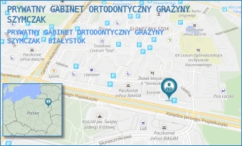 PRYWATNY GABINET ORTODONTYCZNY GRAŻYNY SZYMCZAK - PRYWATNY GABINET ORTODONTYCZNY GRAŻYNY SZYMCZAK - UPALNA 1A/59/60,  BIAŁYSTOK
