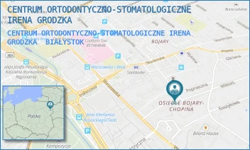 CENTRUM ORTODONTYCZNO-STOMATOLOGICZNE IRENA GRODZKA - CENTRUM ORTODONTYCZNO-STOMATOLOGICZNE IRENA GRODZKA - STANISŁAWA BUKOWSKIEGO 1C/U2,  BIAŁYSTOK