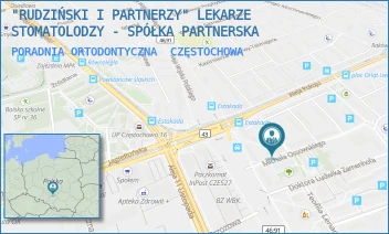 PORADNIA ORTODONTYCZNA - "RUDZIŃSKI I PARTNERZY" LEKARZE STOMATOLODZY - SPÓŁKA PARTNERSKA - UL. ANDERSENA 1,  CZĘSTOCHOWA