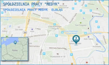 SPÓŁDZIELNIA PRACY MEDYK - SPÓŁDZIELNIA PRACY "MEDYK" - GROBLA ŚW. JERZEGO 14 A,  ELBLĄG