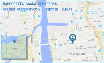 GABINET ORTODONTYCZNY , RENTGEN - MAŁGORZATA SAWKA-POMIERSKA - STUDZIENNA 21-22A,  ELBLĄG