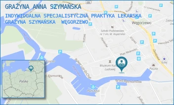 INDYWIDUALNA SPECJALISTYCZNA PRAKTYKA LEKARSKA GRAŻYNA SZYMAŃSKA - GRAŻYNA ANNA SZYMAŃSKA - PLAC WOLNOŚCI 5/2, WĘGORZEWO