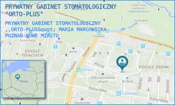 PRYWATNY GABINET STOMATOLOGICZNY ,,ORTO-PLUS" MARIA MARCHWICKA - PRYWATNY GABINET STOMATOLOGICZNY  "ORTO-PLUS" - BLIŻNIĄT 13  A,  POZNAŃ-NOWE MIASTO