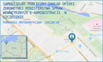 PORADNIA ORTODONTYCZNA - SAMODZIELNY PUBLICZNY ZAKŁAD OPIEKI ZDROWOTNEJ MINISTERSTWA SPRAW WEWNĘTRZNYCH I ADMINISTRACJI W SZCZECINIE - KS. PIOTRA SKARGI 16, SZCZECIN